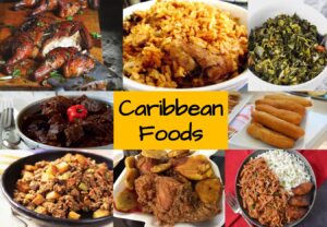 different foods of the caribbean