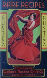 Cookbook cover from Austex Chile company